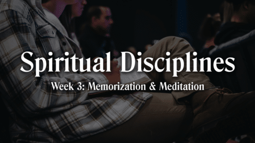 Week 3: Memorization and Meditation Image